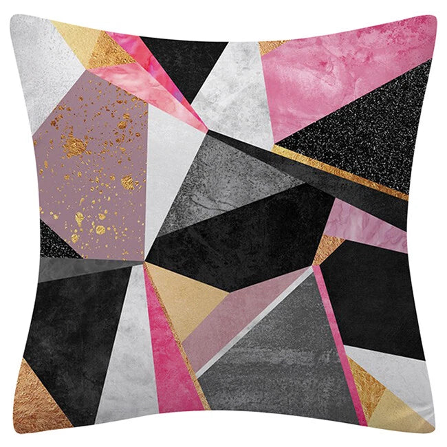 Pink Marble Throw PILLOW COVER Double Sided Sofa Decorative Cushion Cases 18x18"