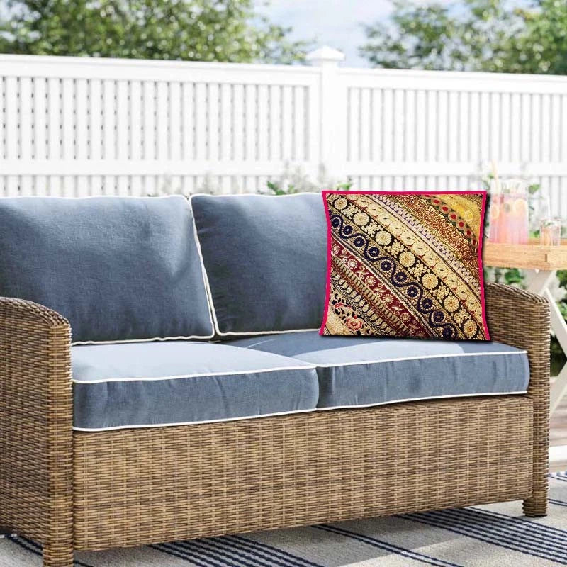 30" Patchwork Cotton Cushion Cover Decorative Throw Pillow Cover For Sofa/Bed