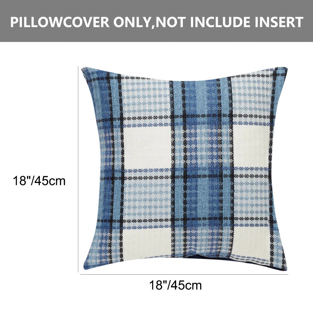 Buffalo Check Plaid Throw Pillow Case Sofa Waist Cushion Cover Office Bedding