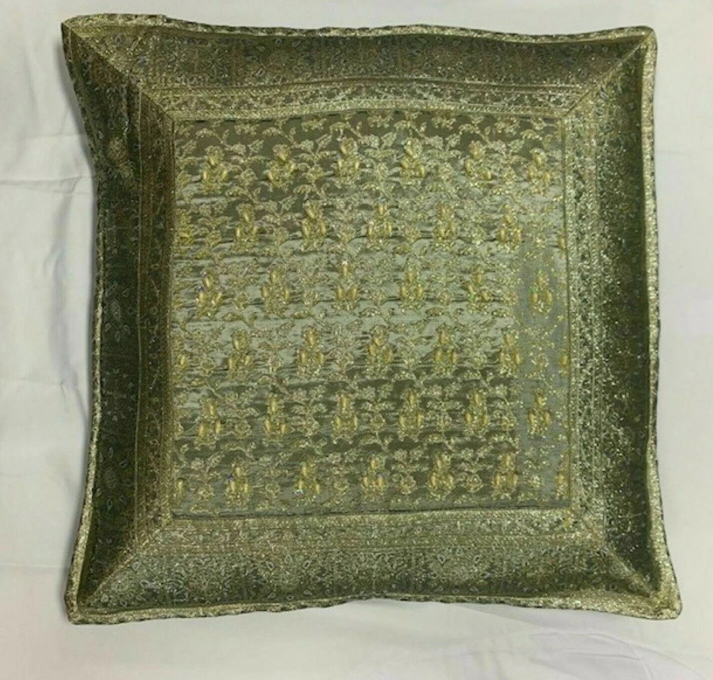 Square Pillowcase for Sofa Bed or Car 16" x 16"  Soft rayon Throw Pillow Covers