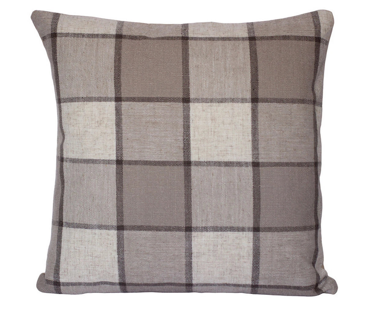 Elegant Check Print Square 16” x 16” Cushion Cover Pillowcase for Sofa Bed Couch