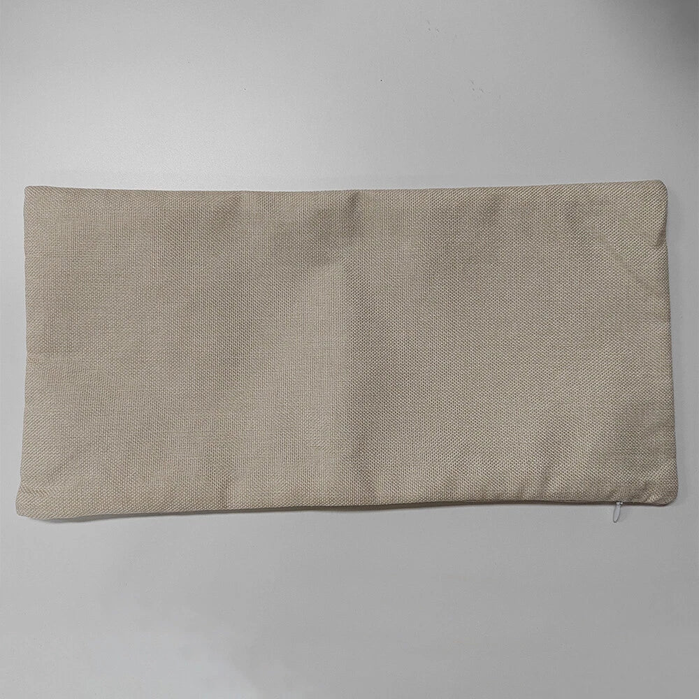 10Pcs DIY Sublimation Blank Linen Pillow Case Home Sofa Car Waist Cushion Cover