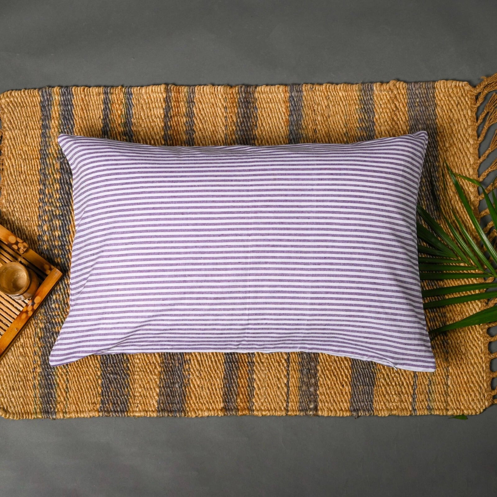 Cotton Throw Pillow Cover Striped Cushion Case Covers Home Sofa Decor 18 x 28"