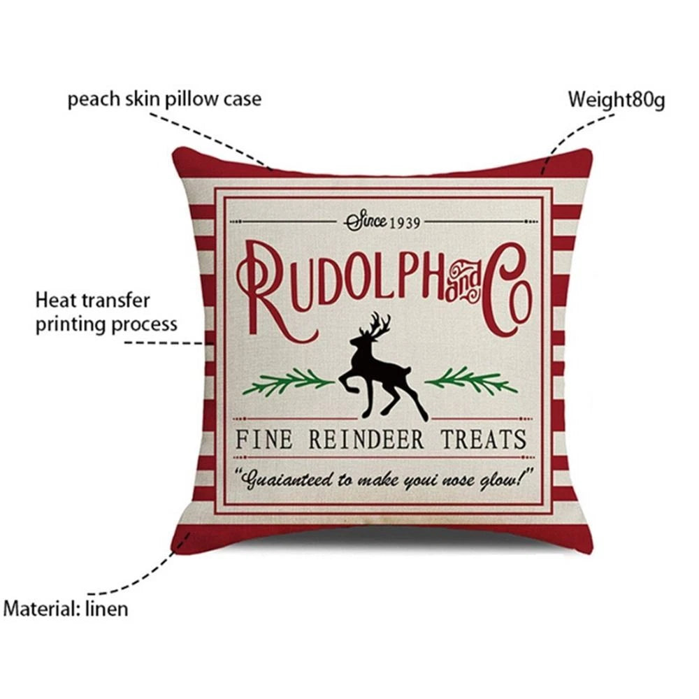 Stripe Candy Christmas Pillowcase Christmas Decor Sofa Cover Cushion Cover