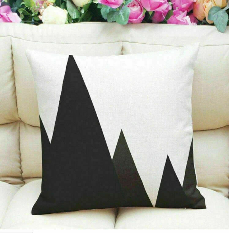 Cover Cushion Geometric pillow / Pattern 18" Case Sofa Decor