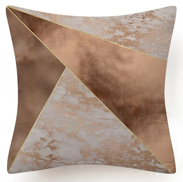 Pink Marble Throw PILLOW COVER Double Sided Sofa Decorative Cushion Cases 18x18"