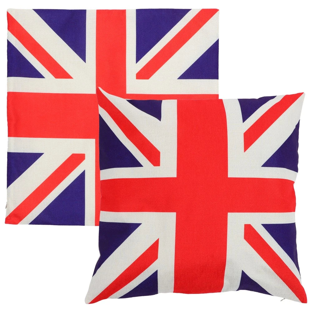 2 Pcs Cushion Cover Office Throw Pillowcase Sofa Couch Bed Pillowcases