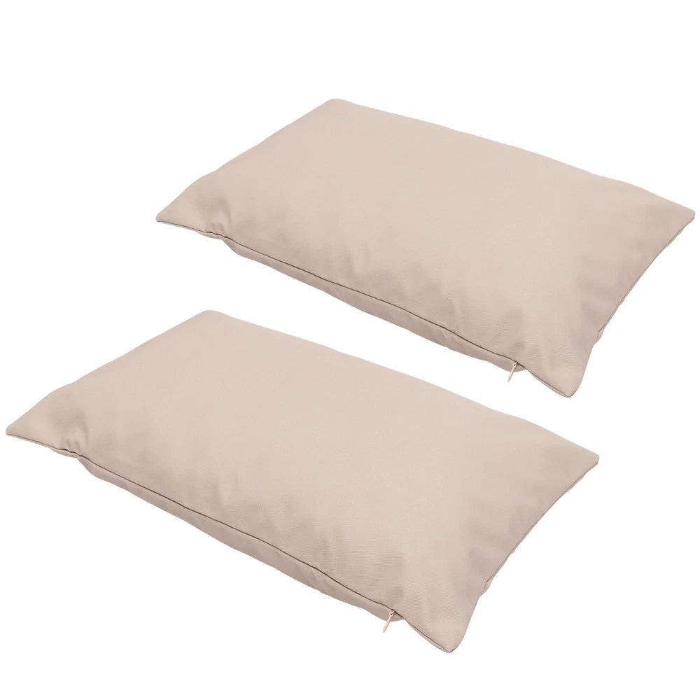 2 Pcs Waterproof Throw Pillowcase Body Cover Outdoor Cushion Covers Sofa