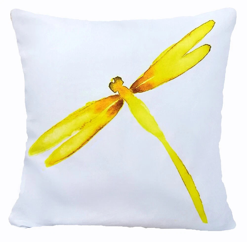 Yellow Throw PILLOW COVER 2-Sided Gray White Decorative Sofa Cushion Case 18x18"