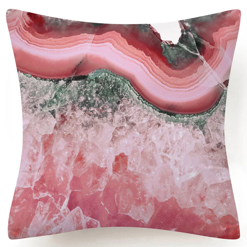 Marble Print Throw PILLOW COVER Decorative 2-Sided Sofa Bed Cushion Case 18x18"