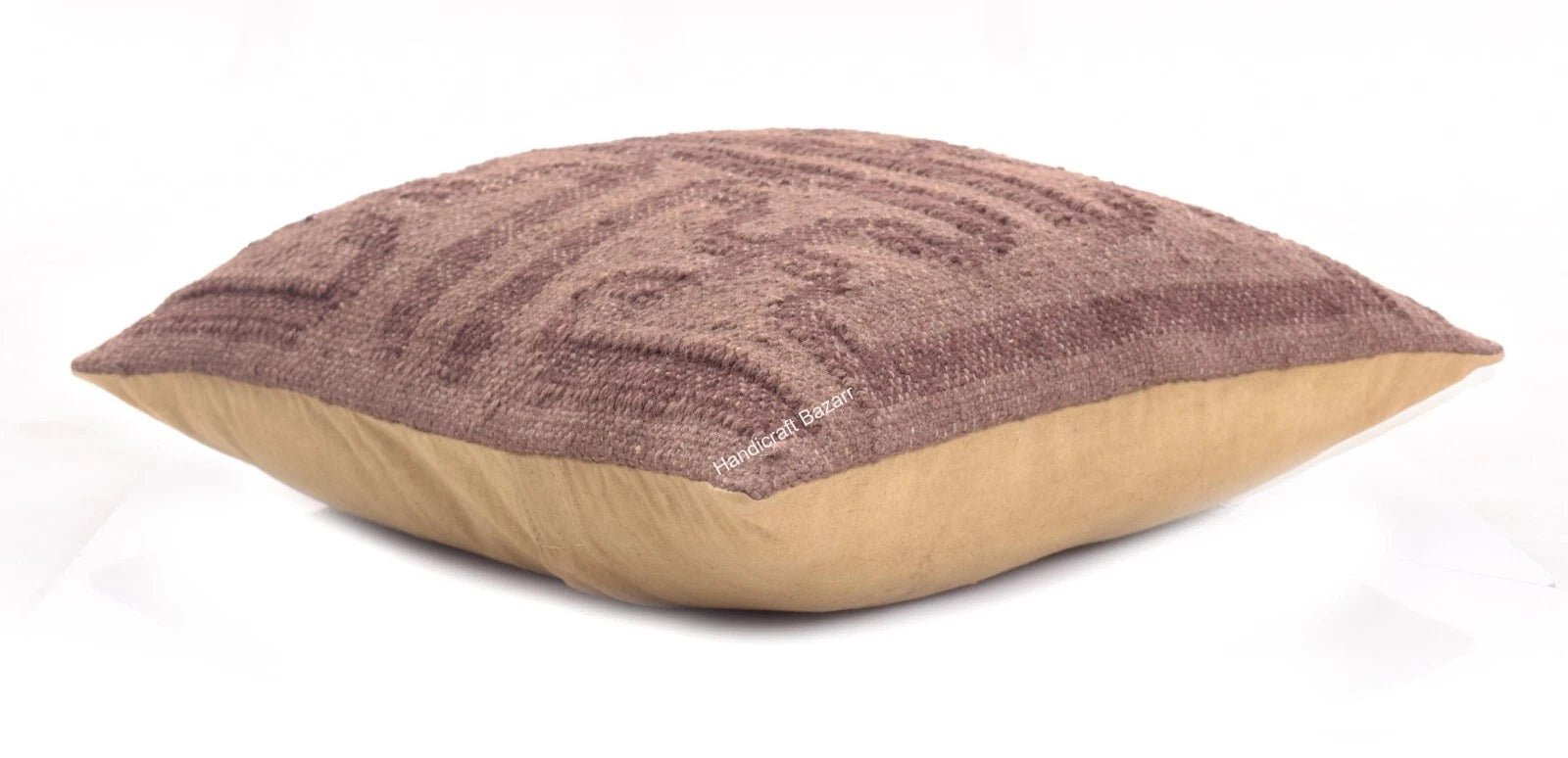 Indian Jute Cushion cover 18x18 inch Vinatge Handwoven Pillow Sham For Sofa chai