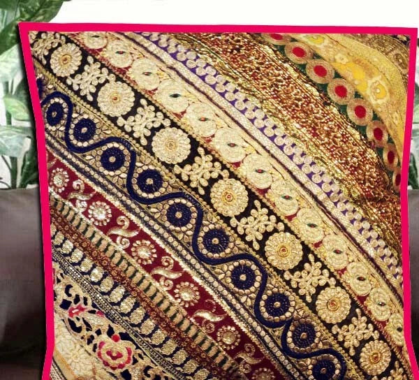 30" Patchwork Cotton Cushion Cover Decorative Throw Pillow Cover For Sofa/Bed