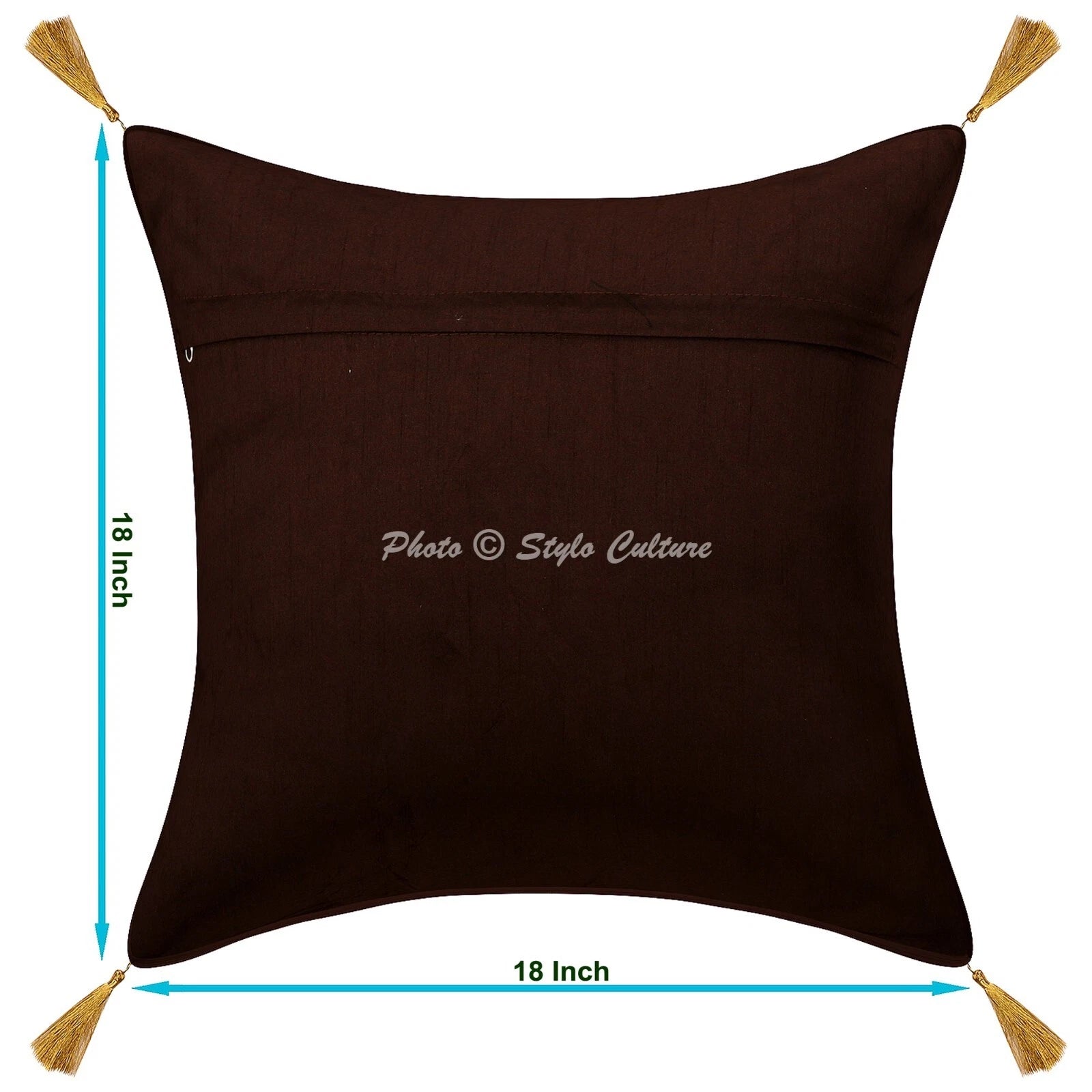 New Home Decor Brocade Jacquard 18 x 18 in Pillow Cover Case Cushion Room