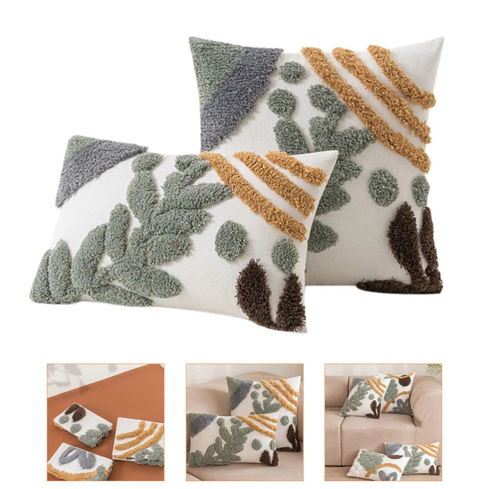 Pillow Case Cotton Cushion Covers Sofa Couch Bed Pillowcases Pattern Throw
