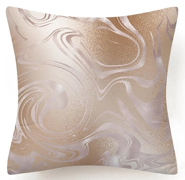 Pink Marble Throw PILLOW COVER Double Sided Sofa Decorative Cushion Cases 18x18"