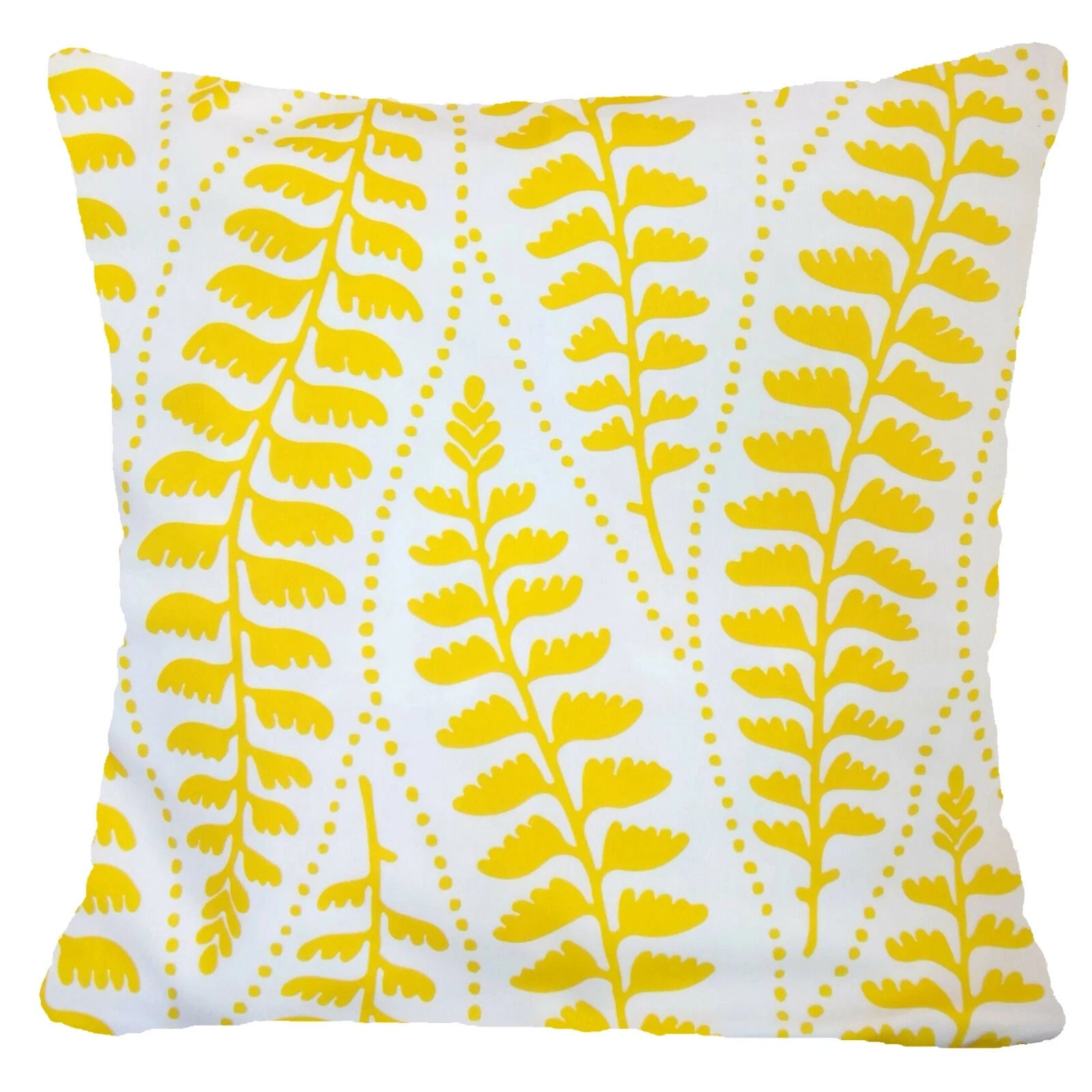 Yellow Throw PILLOW COVER 2-Sided Gray White Decorative Sofa Cushion Case 18x18"