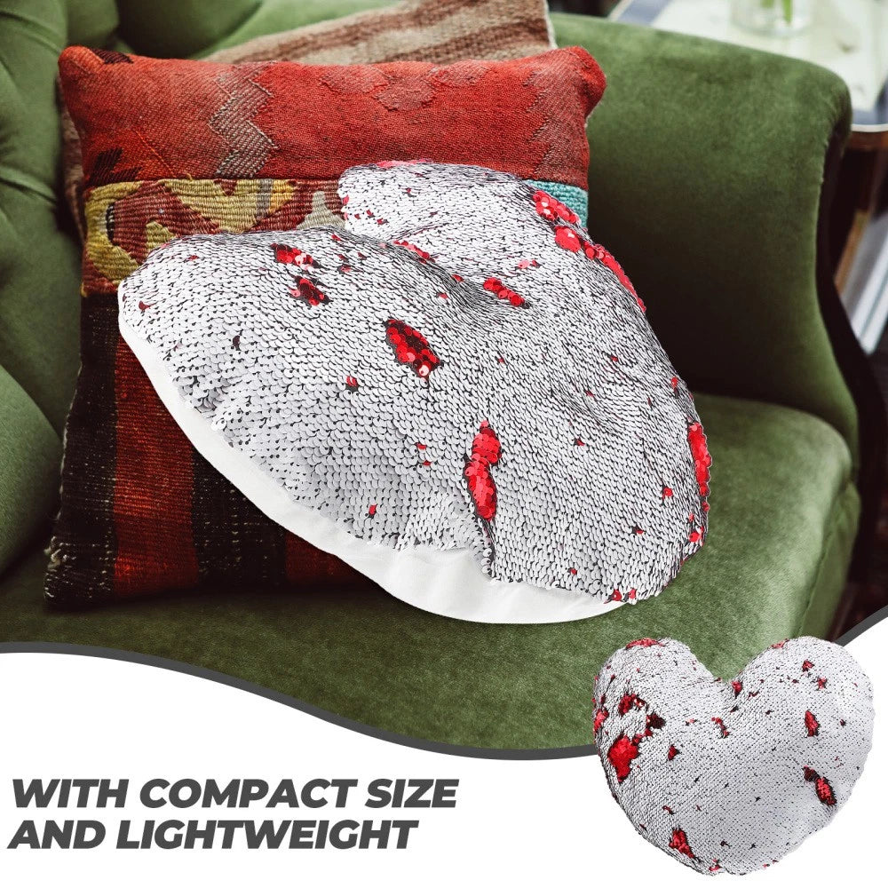 Heart-shaped Pillowcase Bed Decor Pillows Hearts Cover Sofa Covers