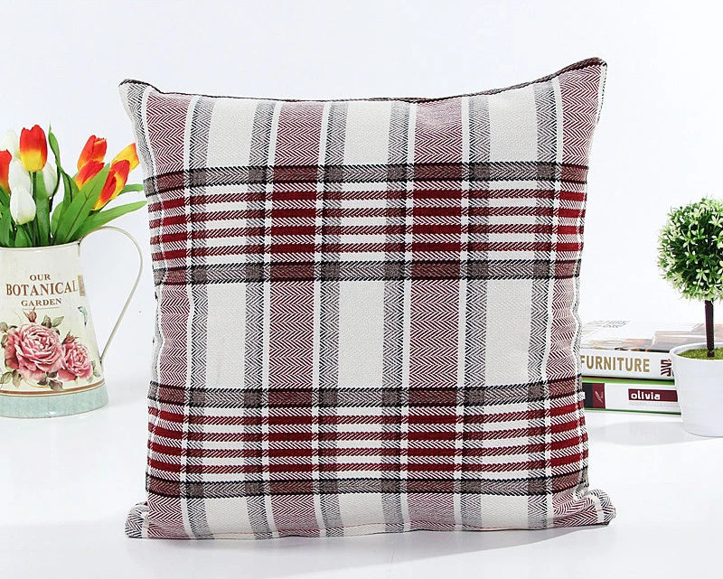 Classic Linen Cotton Cushion Cover Throw Pillow Case Sofa Home Decor Bed