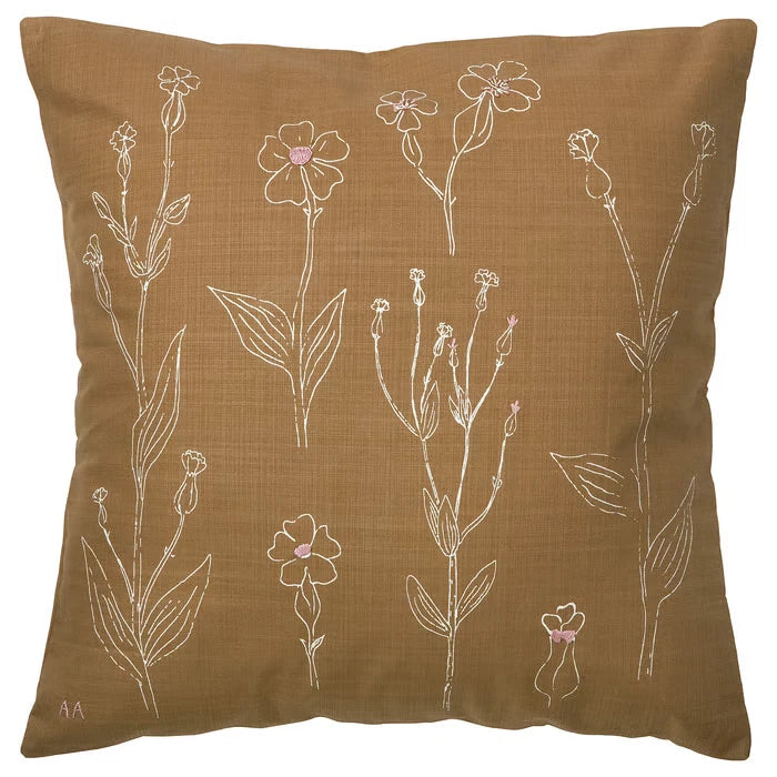 IKEA ÅKERNEJLIKA Cushion Cover 50x50cm Sofa Pillow Case Soft Flower Patterned
