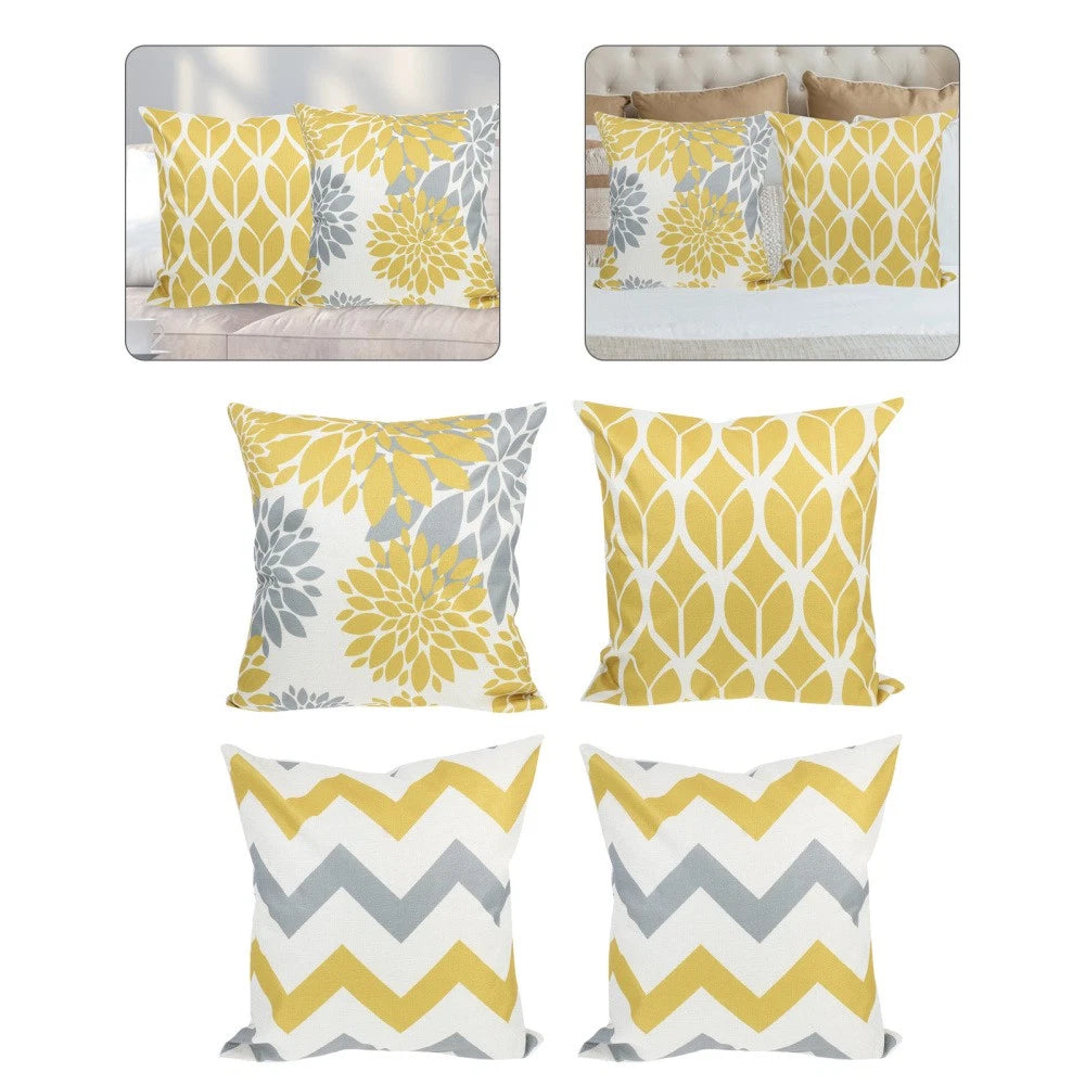 4 Pcs Pillow Case Office Decorative Pillowcase Sofa Bed Cushion Cover
