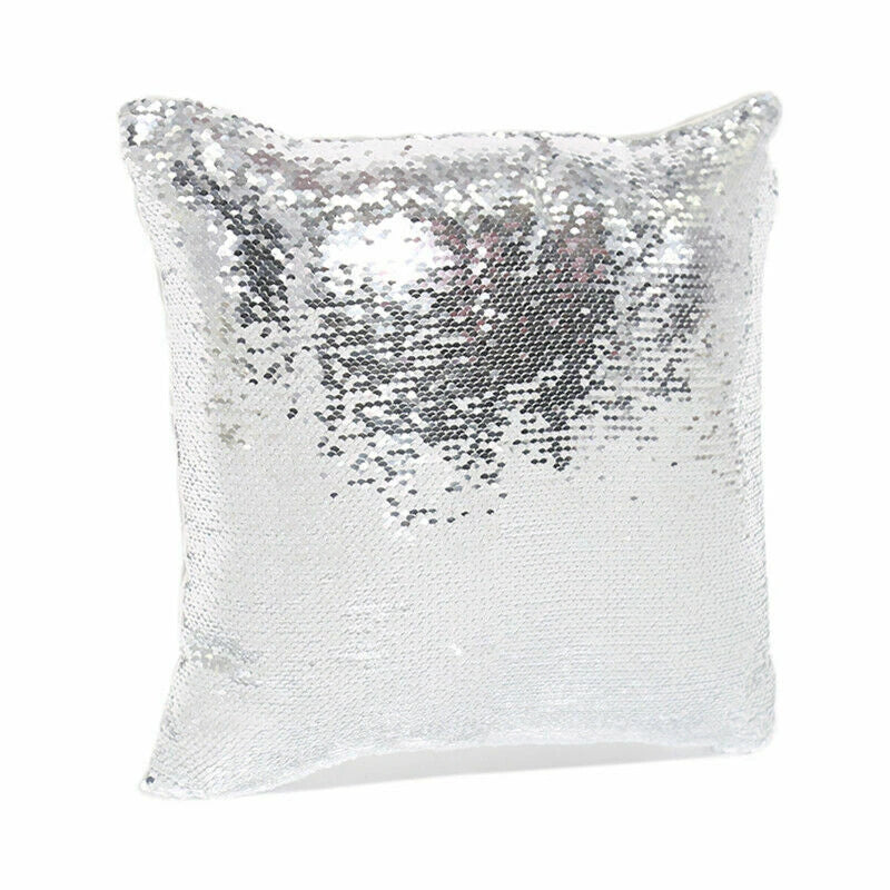 50Pcs Sublimation Blank Reversible Sequin Pillow Case Throw Cushion Cover 16x16"