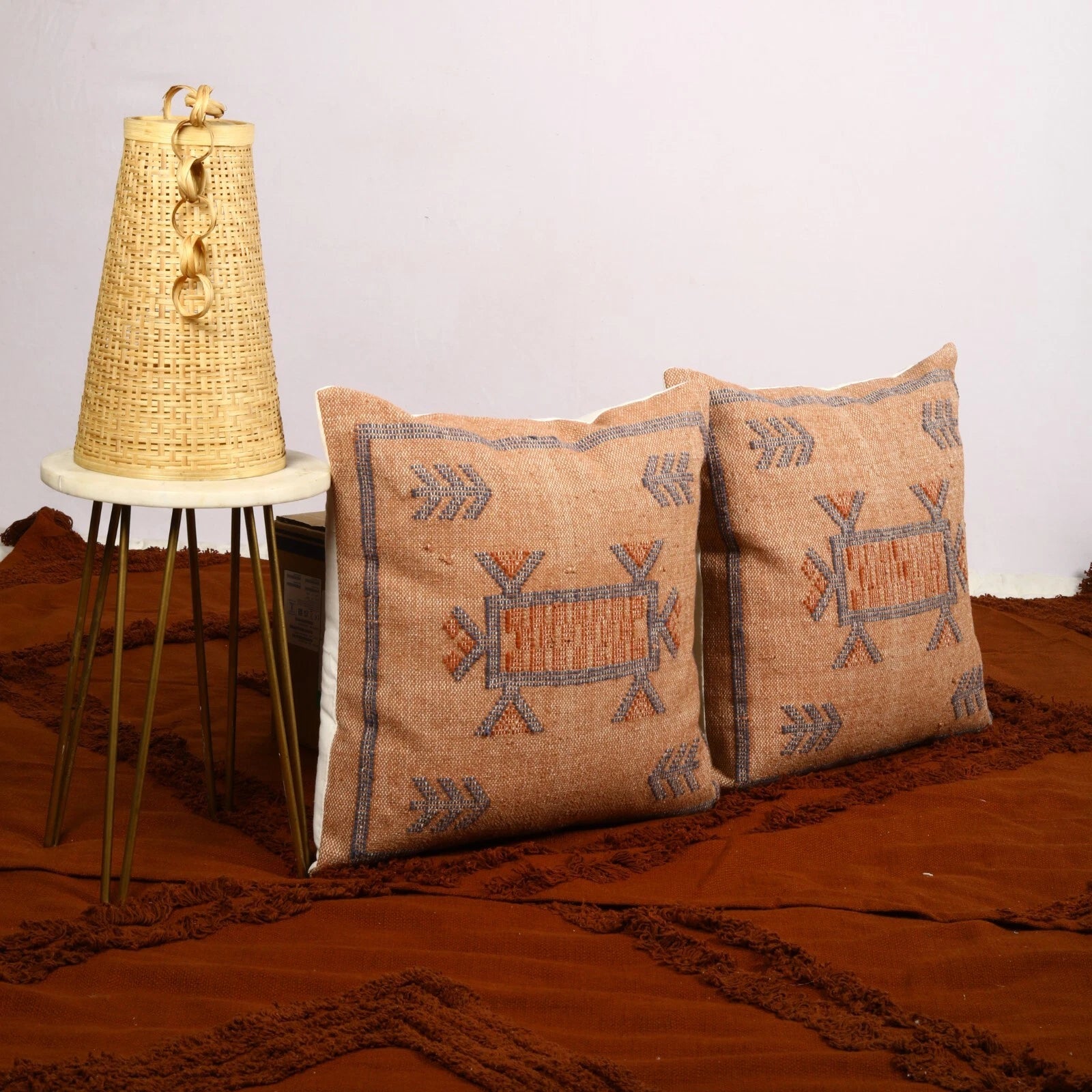 Decorative pillow cover for home decor set of 2 cotton Sabra cushion cover