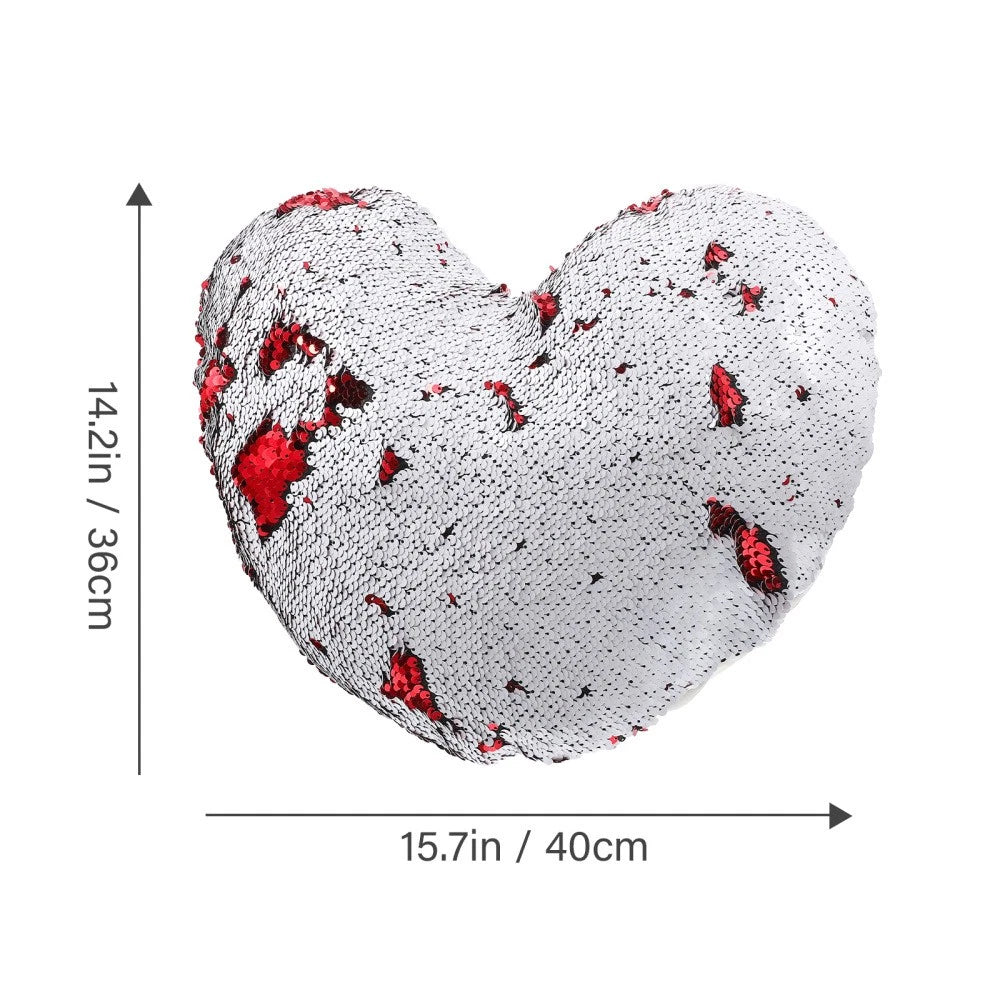 Heart-shaped Pillowcase Bed Decor Pillows Hearts Cover Sofa Covers