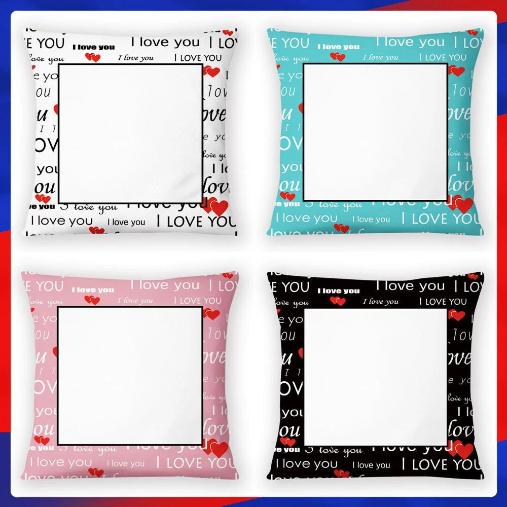 Letters Quote Words I Love You Throw Pillow Cases Cushion Covers Home Sofa Decro
