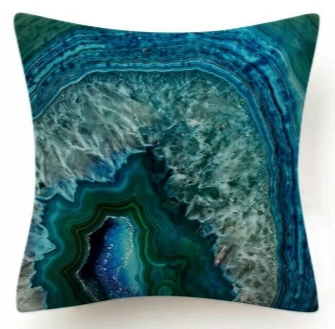 Marble Print Throw PILLOW COVER Decorative 2-Sided Sofa Bed Cushion Case 18x18"