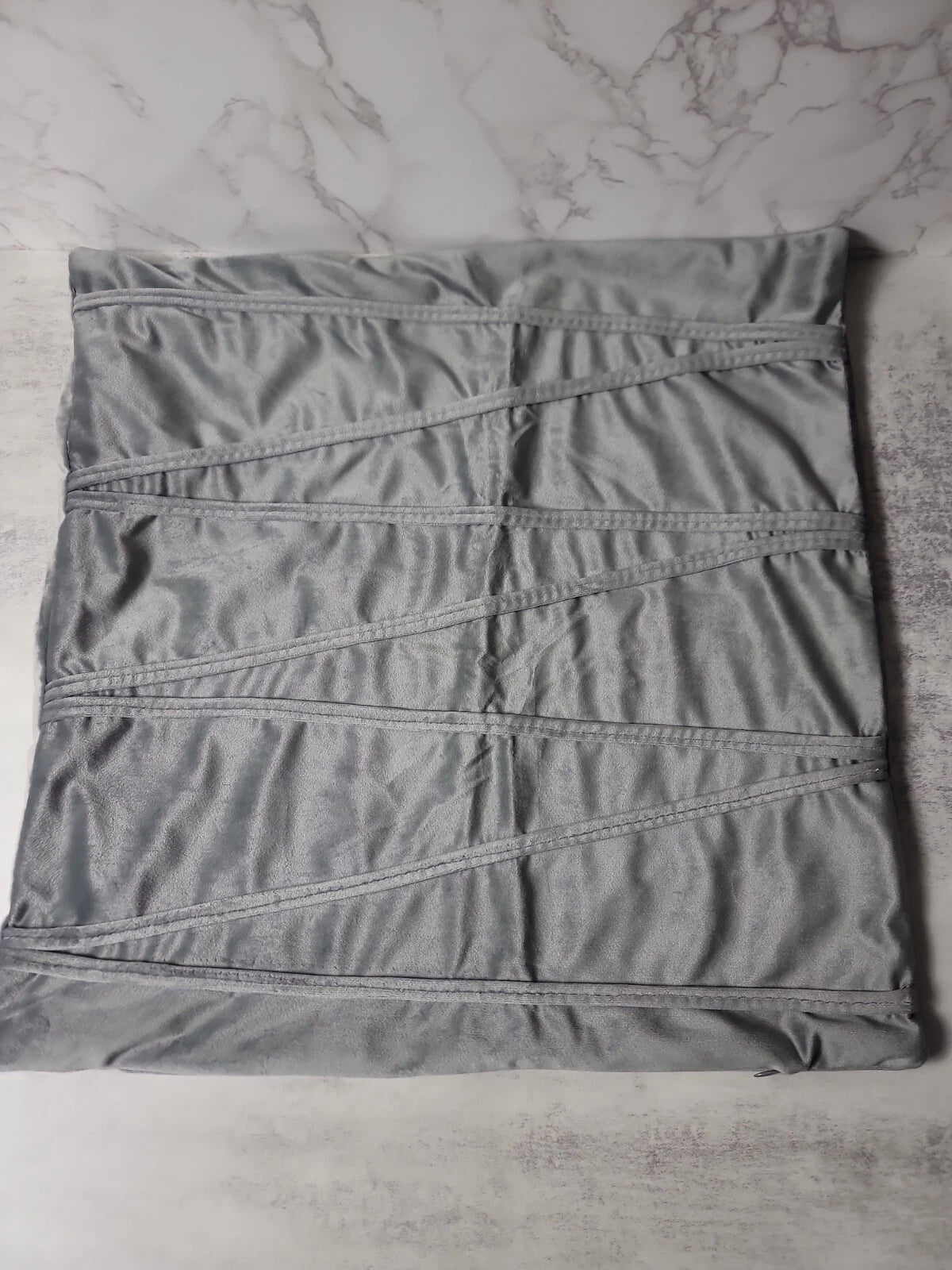 Gray Soft Cushion Throw Cover Pillow Case Chair Bed Sofa Couch Decoration Zip