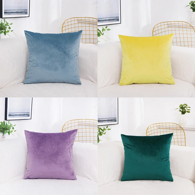 40*40cm Pillowcase Velvet Pillow Cover Soft Square Cushion Case Sofa Sleeper Hot