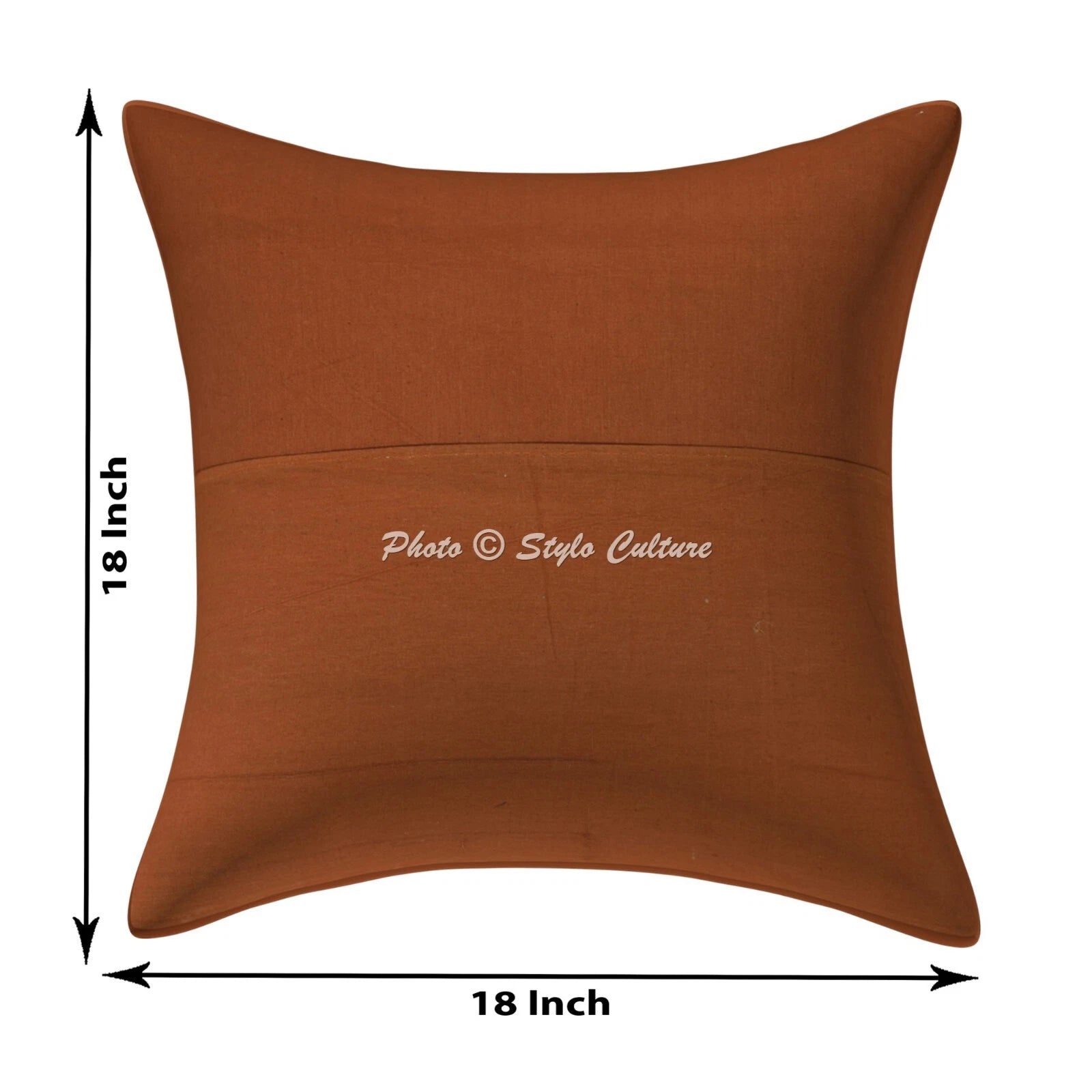 Cushion Cover Traditional Art Yoga Home Decor Sofa Pillow Cover Case 18 x 18 in