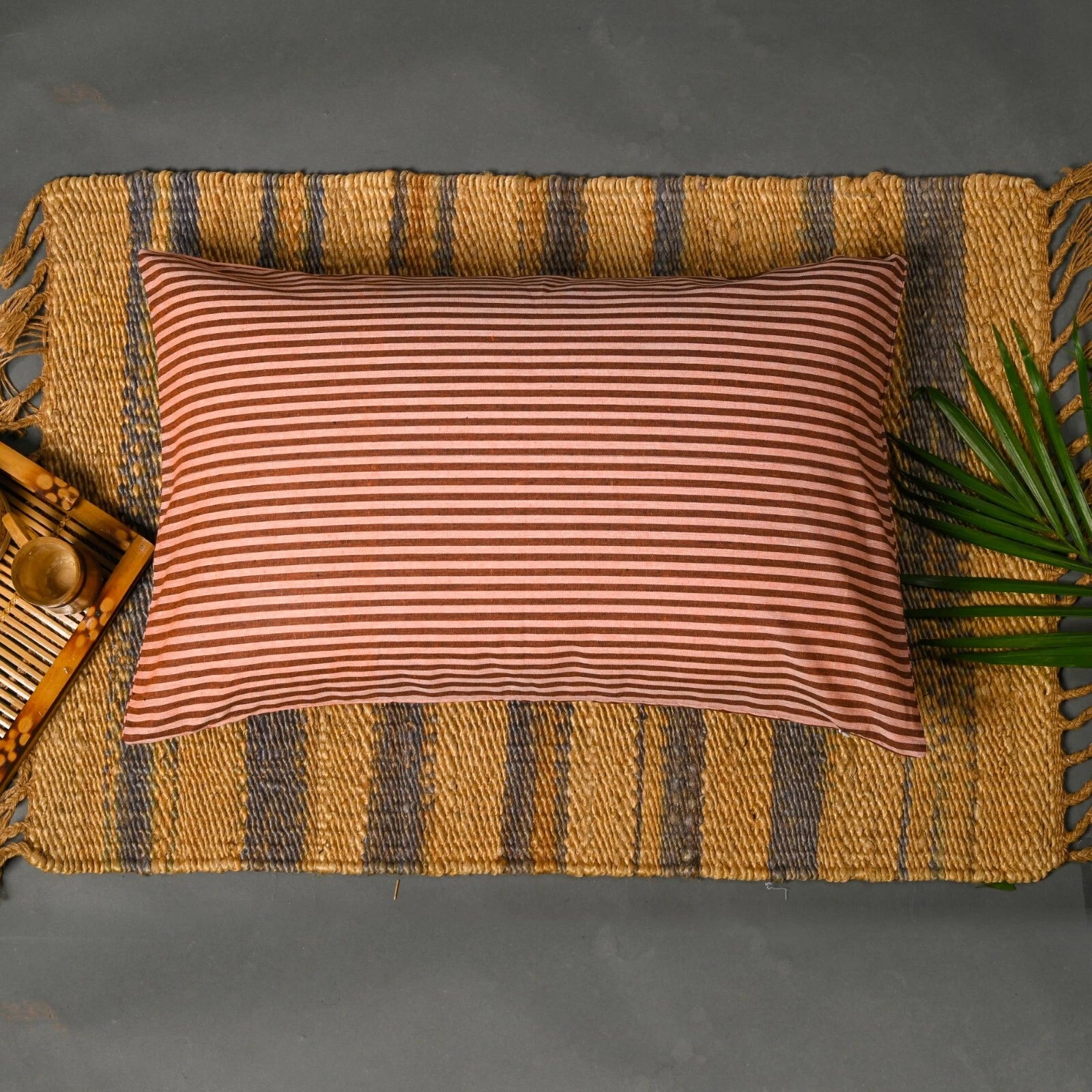 Cotton Cushion Covers Striped Throw Pillow Cover Case Sofa Bad Home Decor-18x28