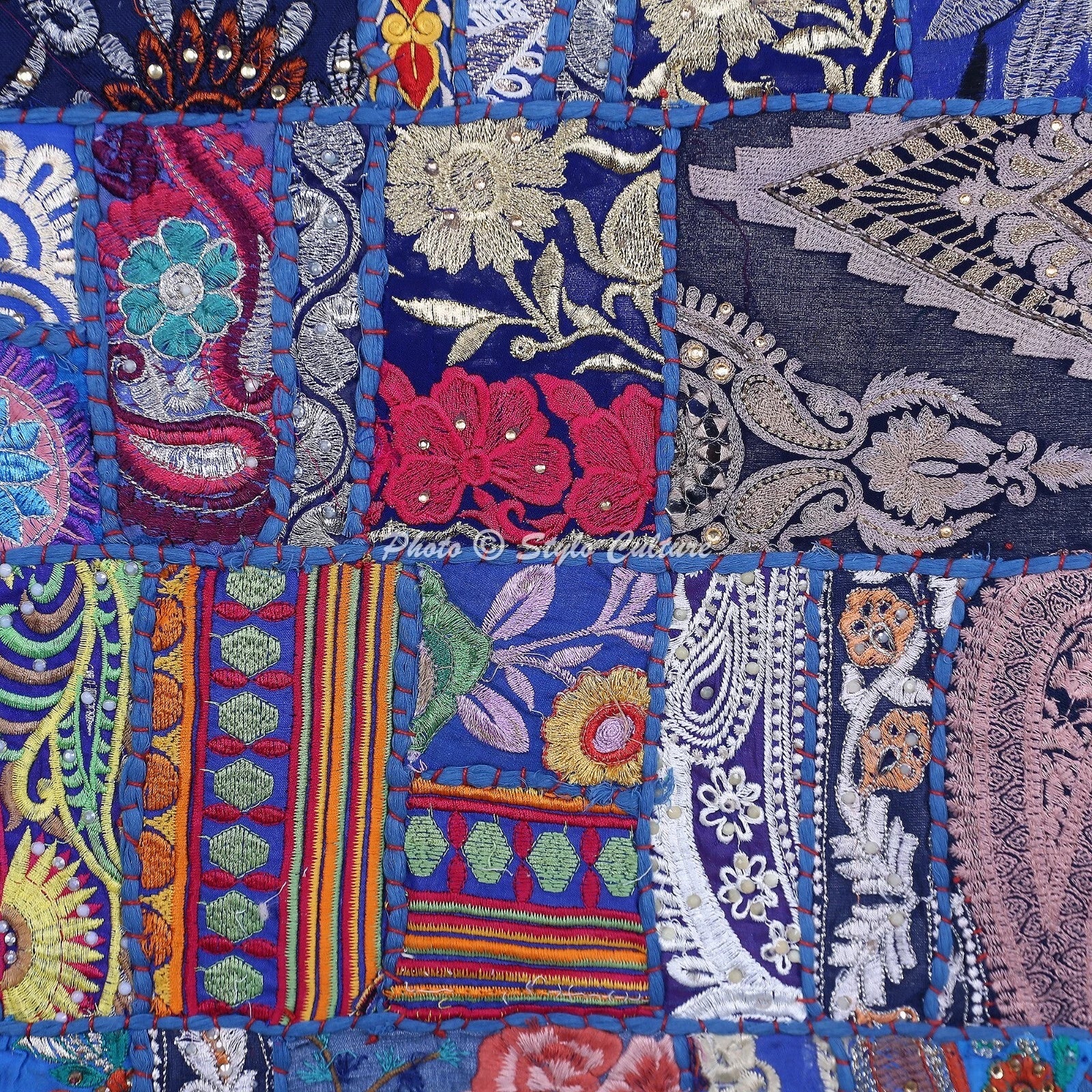 Cushion Cover Handmade Ethnic Vintage 20 x 20 in Hippie Sofa Car Pillow Case