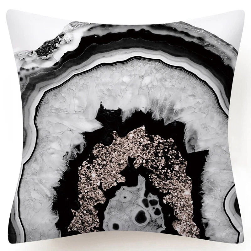 Marble Print Throw PILLOW COVER Decorative 2-Sided Sofa Bed Cushion Case 18x18"