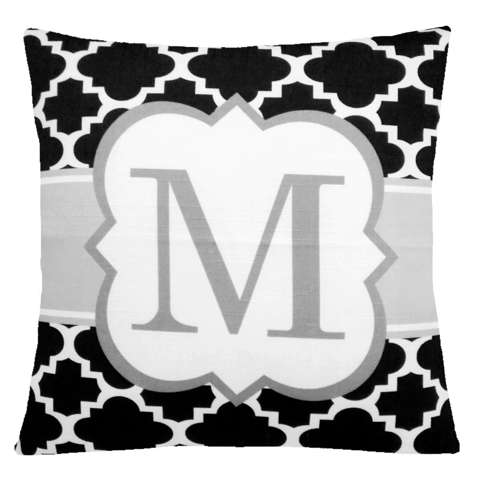 24x24" Navy Blue Black Accent Decorative Throw PILLOW COVER Sofa Cushion Case