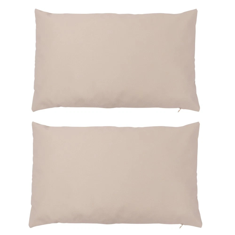 2 Pcs Waterproof Throw Pillowcase Couch Cushion Cover Sofa Protection