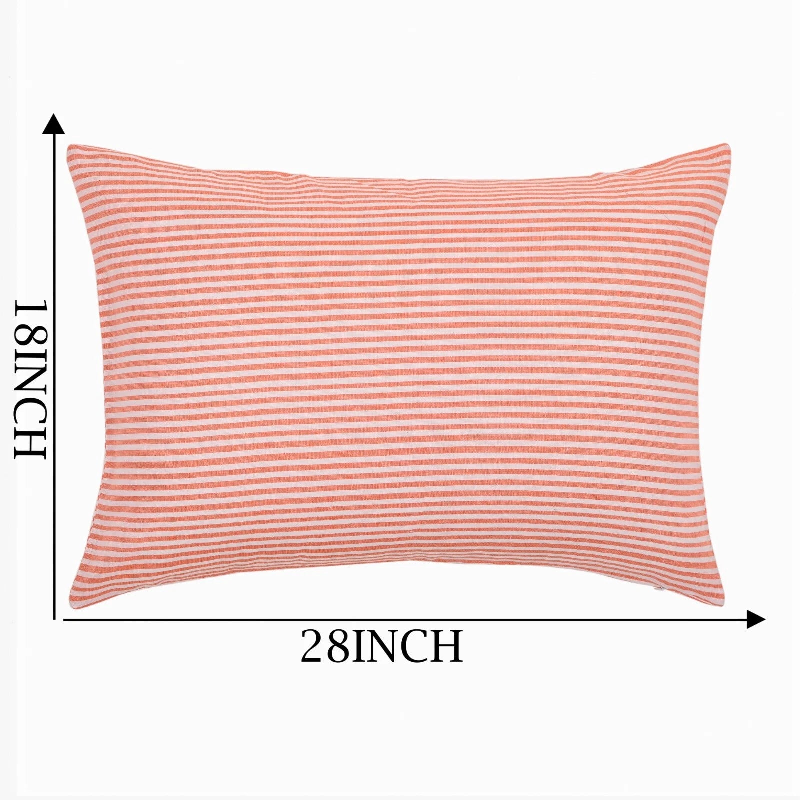 Cotton Pillow Case Cover Home Sofa Bad Decor Striped Throw Cushion Cover-18x28