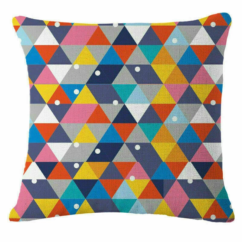 Home Leaning Cushion Geometric Pillow Printing Sofa Decoration