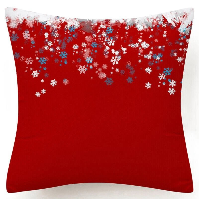 Throw PILLOW COVERS Christmas Decorative Xmas TWO-Sided Sofa Cushion Case 18x18"