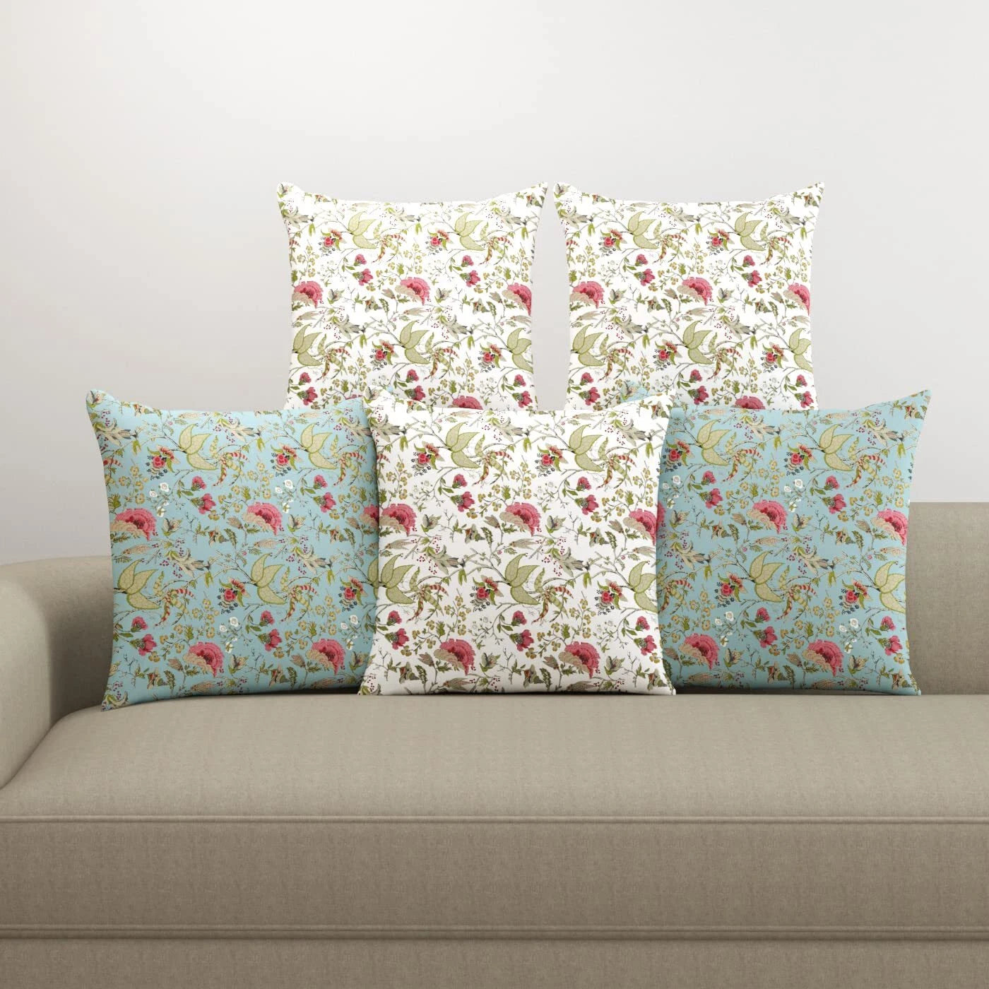 Cotton Cushion Covers Only for Sofa and Diwan 16x16 inch