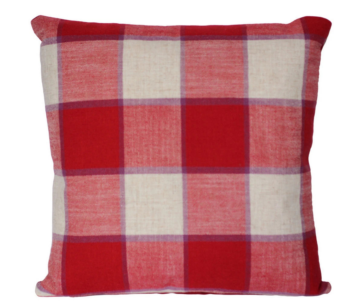Elegant Check Print Square 16” x 16” Cushion Cover Pillowcase for Sofa Bed Couch
