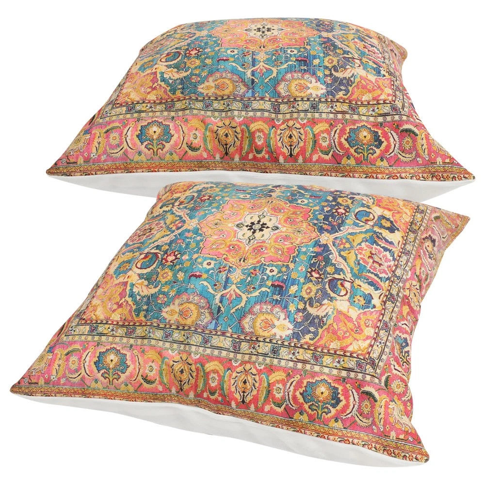 2 Pcs Pillow Case Cushion Cover Boho Style Living Room Covers Sofa Bed