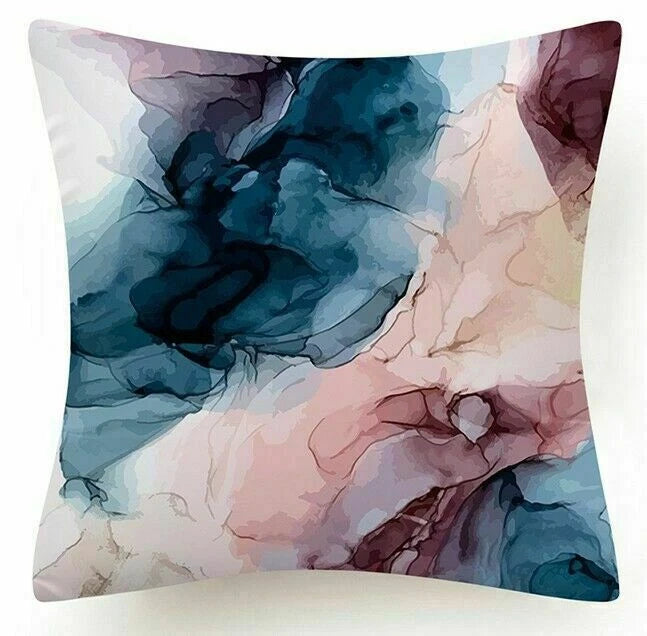 Marble Print Throw PILLOW COVER Decorative 2-Sided Sofa Bed Cushion Case 18x18"