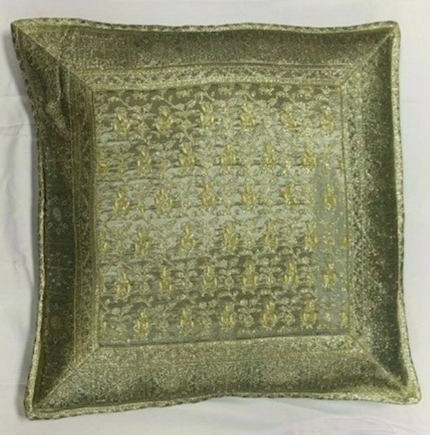 Square Pillowcase for Sofa Bed or Car 16" x 16"  Soft rayon Throw Pillow Covers