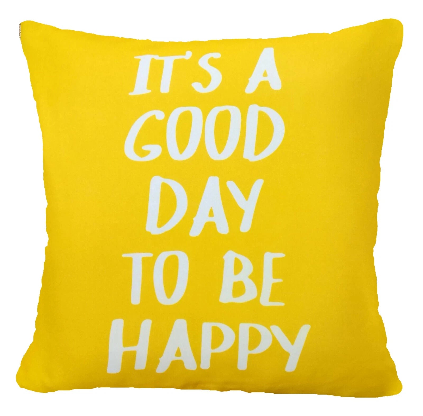 Yellow Throw PILLOW COVER 2-Sided Gray White Decorative Sofa Cushion Case 18x18"