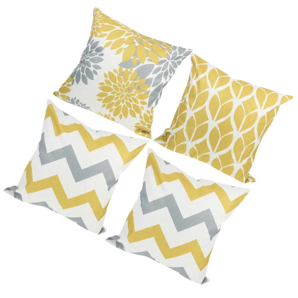 4 Pcs Pillow Case Office Decorative Pillowcase Sofa Bed Cushion Cover