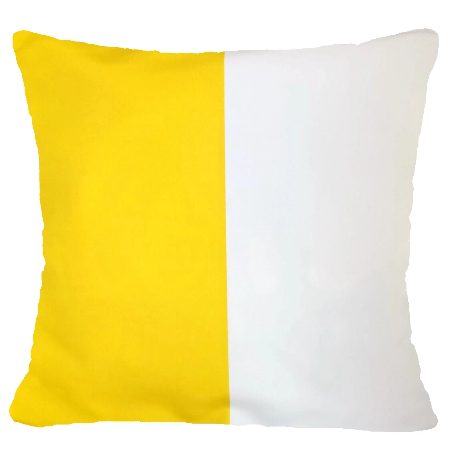 Yellow Throw PILLOW COVER 2-Sided Gray White Decorative Sofa Cushion Case 18x18"
