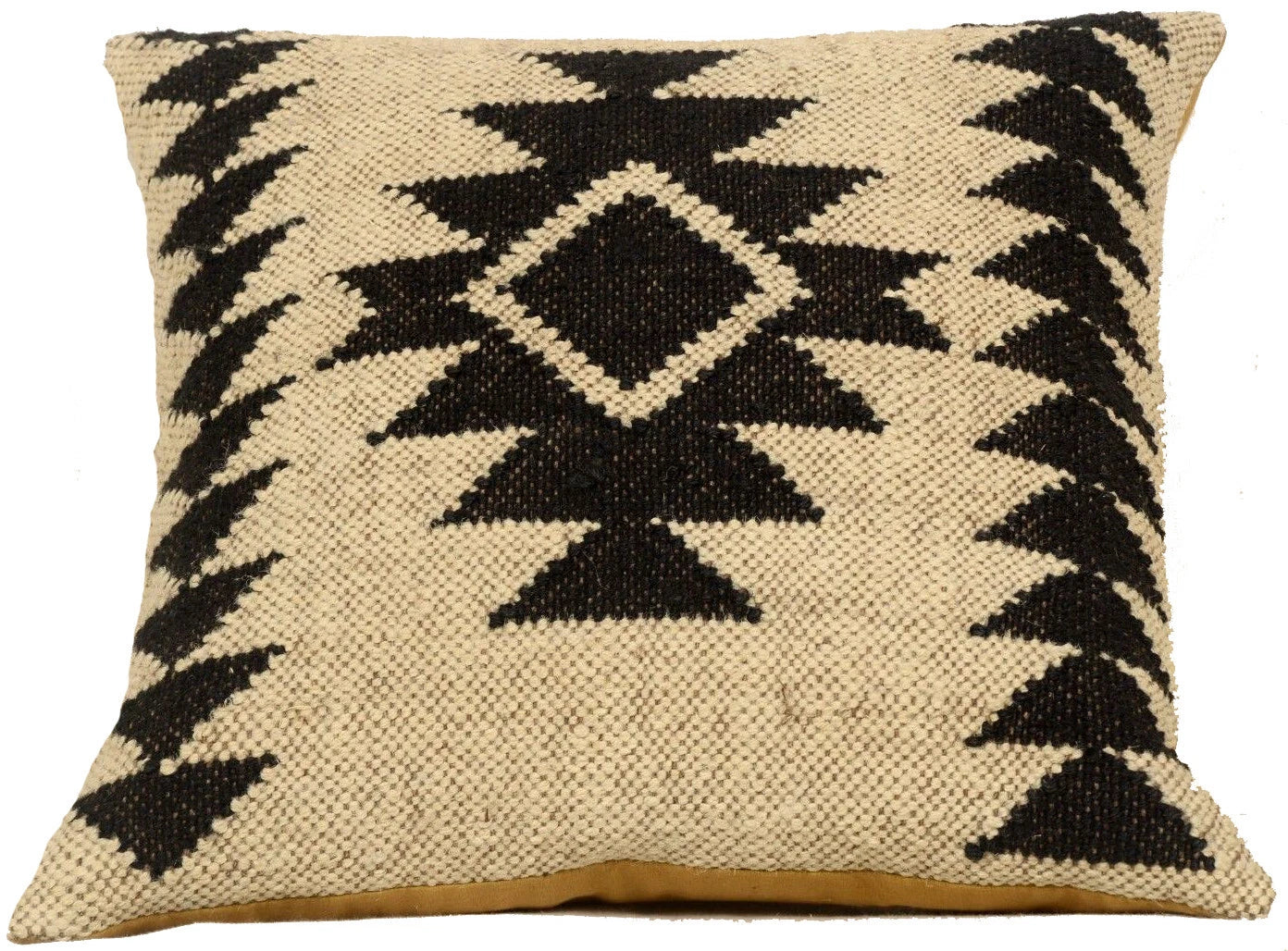 Handwoven Woll Jute Cushion Cover 18x18 Vinatge Sofa Pillow Case Kilim Chair Pad