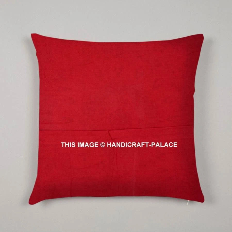 Indian Peacock Mandala Cushion Cover Square Floor Pillow Large Sofa Bed Decor